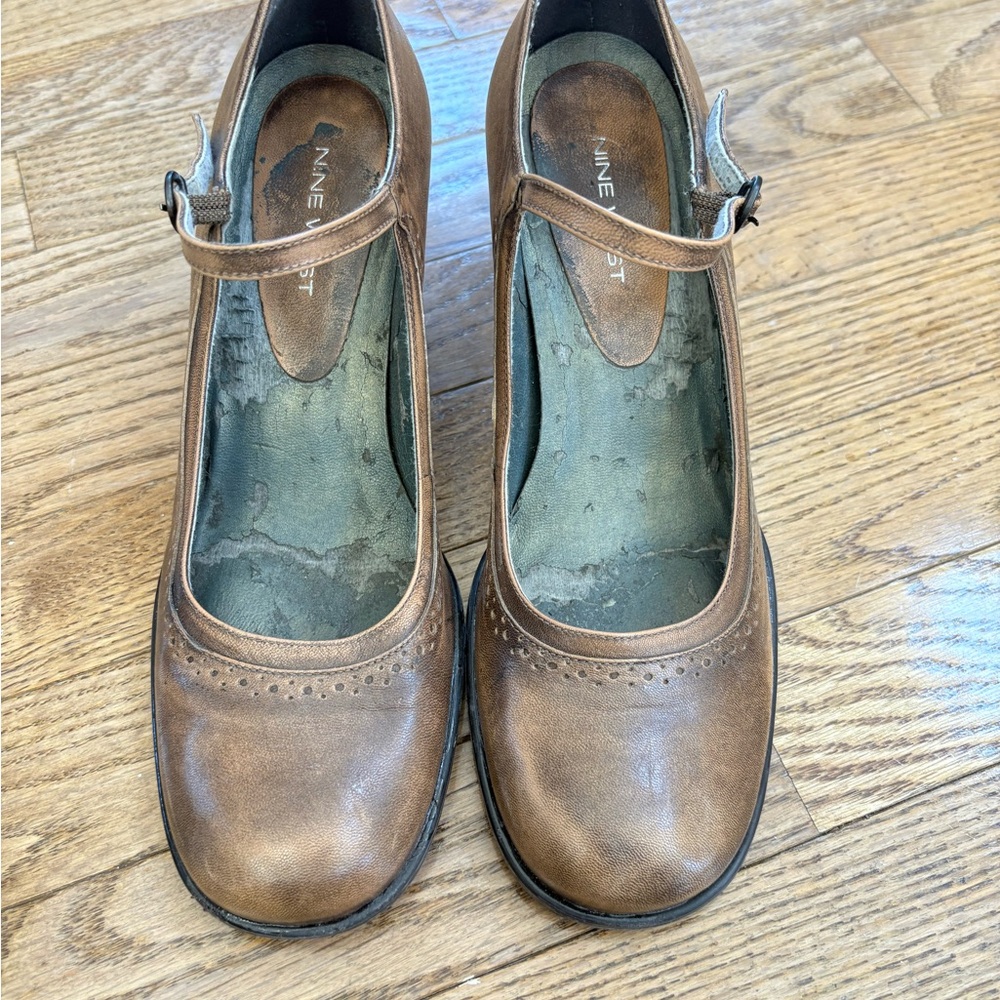 Nine West Brown Mary Jane Shoes